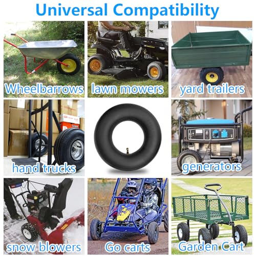 4.10/3.50-5 Inner Tube (2 PACK) with TR-87 Bent Valve Stem,Replacement for Wheelbarrows, Mowers, Hand Trucks and More 4.10-5 3.50-5 Tire and Tubes (4.10/3.50-5) - size: 4.10/3.50-5