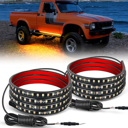 Nilight 48 Inch LED Running Board Lights 2 PCS - color: 48" Running Board Lights White/Amber