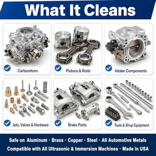 1 Gal Ultrasonic Carburetor & Parts Cleaner Solution - size: 128 Fl Oz (Pack of 1)