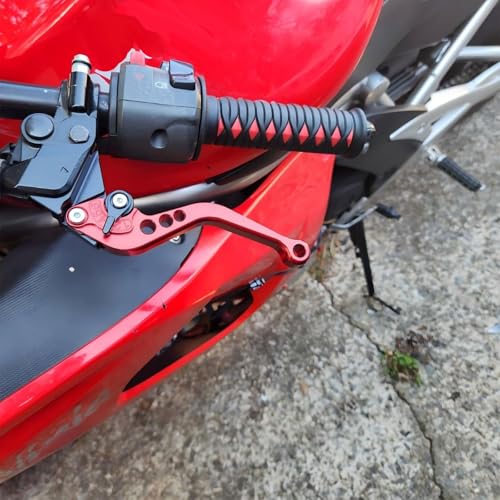 Motorcycle Brake Lever for MT07 2014-2023 2024 2025 2026, Adjustable Short Replacement Brake Lever & Clutch Lever Nice Accessories for MT-07 Blue