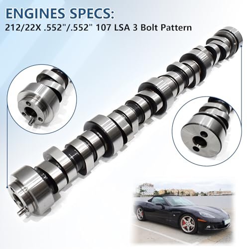 Replace Truck Head Gasket Camshaft Kits with Springs Pushrods Lifters Timing Gasket Set for 1997-2013 GM/Chevrolet Gen 3/4 LS 4.8/5.3/5.7/6.0/6.2 V8 LSx Engine - color: With Head Gasket & Lifters