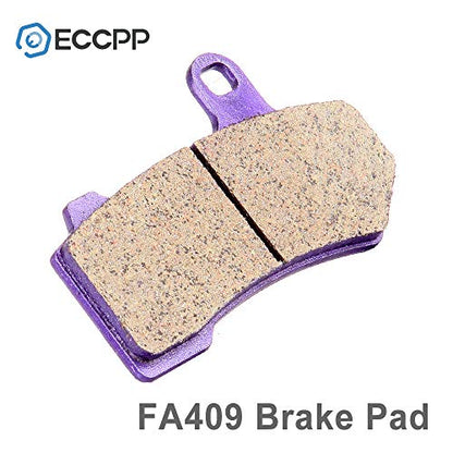 ECCPP Brake Pads for FLHTCU Ultra Classic Electra Glide 2008-2022 - color: Carbon Fiber Material