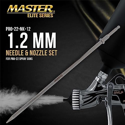 Master Elite PRO-22 Series 1.2 mm Needle, Fluid Nozzle and Air Cap Set Only - size: 1.2