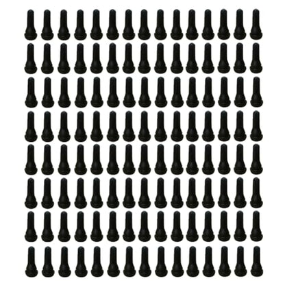 120Pcs TR413 Tubeless Valve Stems, Black Rubber Snap-in Valves Tubeless Tire Valve Stems Replacement for Tubeless 0.453 inches Rim Holes on Standard Auto Tires - size: TR413-120pcs