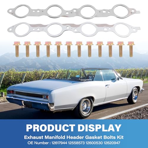 12617944 Exhaust Manifold Header Gasket with Bolts