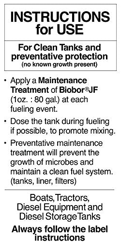 BIOBOR JF Diesel Fuel Additive: Highly Effective Fuel Biocide Supplement, Prevents Corrosion of Fuel Tanks, Increases Lubricity, Dual Phase Chemistry | 1 Gallon, (BBJUG01US) - style: 1 Gallon