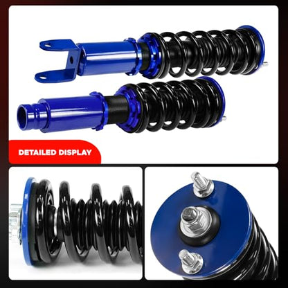 4Pcs Complete Coilover Kits Compatible with Honda Civic 1988-2000 Adjustable Height Shocks Struts
