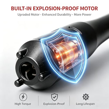 Electric Portable Fuel Transfer Pump.Battery Operated Liquid Transfer Pump, 2.4GPM Liquid & Gasoline Siphon Pump, Long Hose，Handheld Liquid Transfer Pump with Nozzle - color: Black+Red