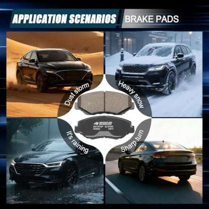 Ceramic Front Brake Pads for Honda Accord,Civic,CR-V,Pilot - size: D914