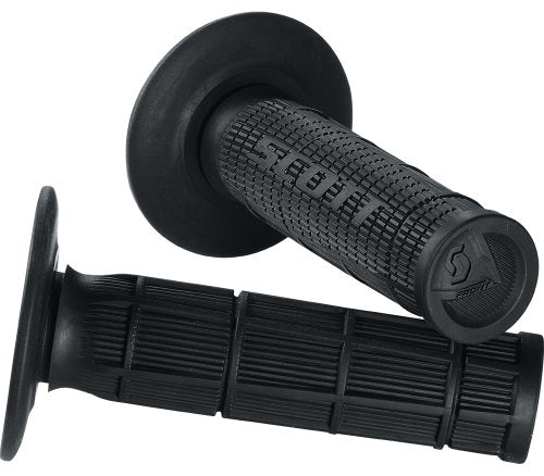 Scott Sports 233927-0001 Black Radial Half Waffle Motorcycle Grips - color: Black