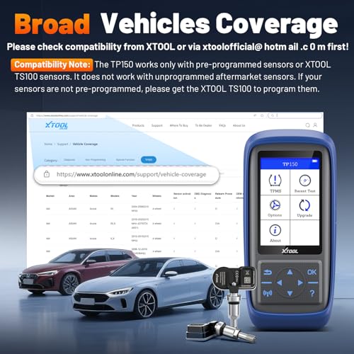 XTOOL TP150 TPMS Programming Tool, 2026 Universal TPMS Relearn Tool