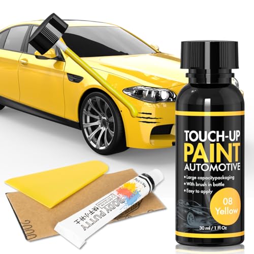 Touch Up Paint for Cars Paint Scratch Repair Kit (Yellow) - color: Yellow