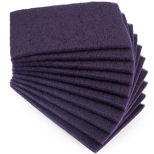 S SATC 6" x 9" Purple General Purpose Scuff Pads,10 Pack Paint Primer Prep Adhesion Scratch Automotive Pads for Scuffing,Scouring,Sanding - color: Purple