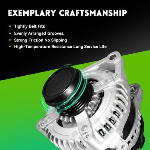 11402N New Alternator Replacement for 2009-2012 Toyota RAV4, 12-15 Camry, 2011-2016 Scion TC,100A 2.5L L4, 11402 2706036010 1042102270 27060-36011 27060-0V010 104210-8431 - size: 11402N