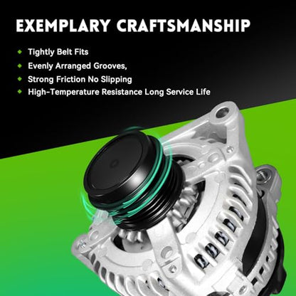 11402N New Alternator Replacement for 2009-2012 Toyota RAV4, 12-15 Camry, 2011-2016 Scion TC,100A 2.5L L4, 11402 2706036010 1042102270 27060-36011 27060-0V010 104210-8431 - size: 11402N