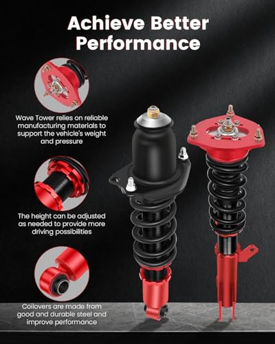 cciyu Coilover Suspension Fit for 2003-2008 for Toyota Corolla
