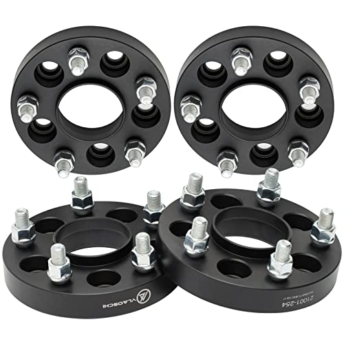 Black Forged 5x4.5 Hubcentric Wheel Spacers 20mm with 12x1.5 Studs 67.1mm Hub Bore Compatible with Jeep Hyundai-Mazda-Mitsubishi 5 Lug 5x114.3 for Compass Patriot Genesis Tucson - Pack of 4 - size: 20MM-Pack of 4