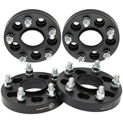 Black Forged 5x4.5 Hubcentric Wheel Spacers 20mm with 12x1.5 Studs 67.1mm Hub Bore Compatible with Jeep Hyundai-Mazda-Mitsubishi 5 Lug 5x114.3 for Compass Patriot Genesis Tucson - Pack of 4 - size: 20MM-Pack of 4