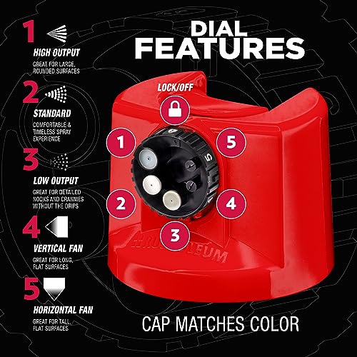 Rust-Oleum 2X Automotive Enamel 5-in-1 Spray Paint, Gloss Red - color: Gloss Red, size: 12 Ounce (Pack of 6)