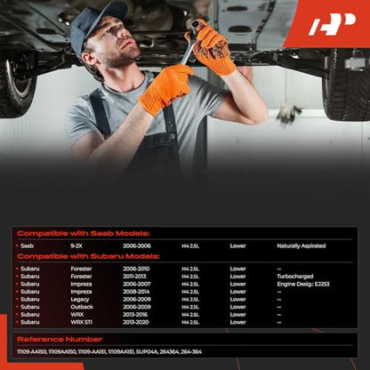 A-Premium Lower 2.5L Engine Oil Pan Sump with Plug, Gasket & Bolts - style: Complete Oil Pan Kit