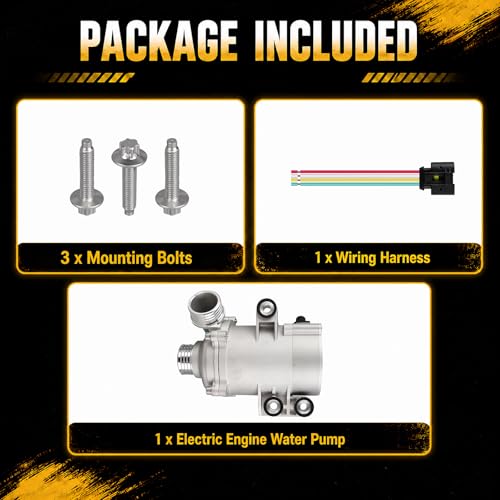 Electric Engine Water Pump Compatible with BMW 320i F30 2013-2018 2.0L L4