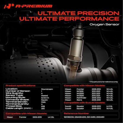 A-Premium O2 Oxygen Sensor Compatible with Nissan, Suzuki - style: Downstream Left