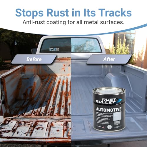 Automotive - Rust Encapsulator, Paint over Rust - Metallic Gray, (2)1/4Pt - size: 4 Fl Oz (Pack of 2)