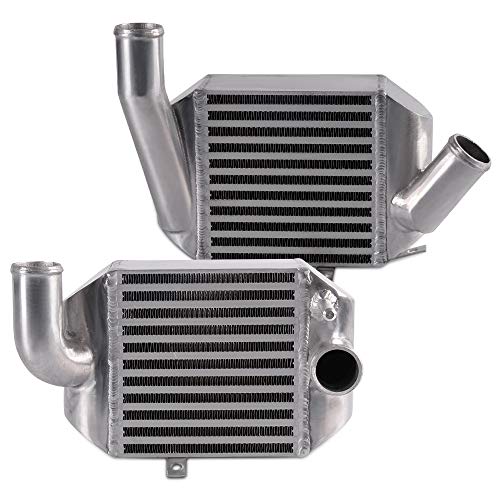 Twin Left Right Turbo Intercooler Kit Replacement For Audi S4 B5 2000-2002 /Allroad A6 C5 2.7L BI-TURBO 2001-2005 Front Side Mount Performance Aluminum Intercooler - color: Sliver, size: 2001-2005 Audi A6