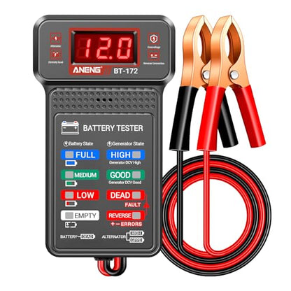 ANENG 12V Car Battery Tester,Automotive Voltmeter and Alternator Analyzer