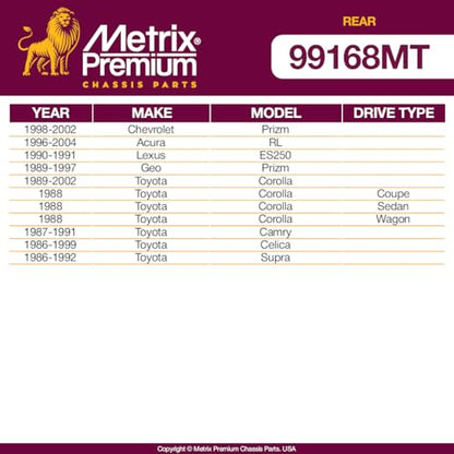 Metrix Premium Chassis Parts Sway Bar Stabilizer End Link Kit Fits Acura RL - size: K9545 x2/ PAIR
