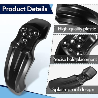 2Pcs Motorcycle Front Wheel Mudguard Compatible with CRF50 Style 125CC Pit PRO Trail Dirt Bike & Tutti Soleil 01, Impact Resistant PP Plastic Dirt Bike Front Fender