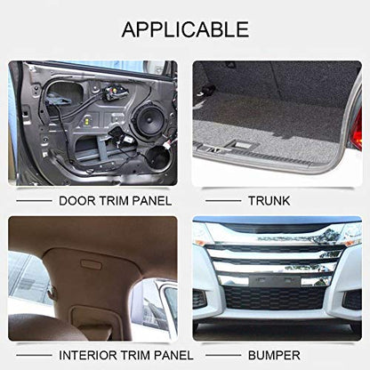 Fastener Rivet Clips, Car Push Retainer Clips, 100Pcs Universal Nylon Car Door Trim Bumper Screws Fastener Plastic Clips