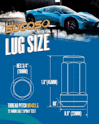 M14x1.5 Lug Nuts for Chevy Silverado Ford GMC Aftermarket Wheels