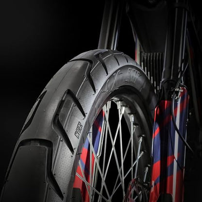 PIVOTRAX CYBER 80/100-19 Street Tire – High-Performance On-Road Tire for 19" E-Moto Wheels, Compatible with Ultra Bee, E-Ride PRO SS, 79Bike Falcon, Light Bee X Position: Front/Rear - size: 80/100-19 (2.75 / 3.00-19)
