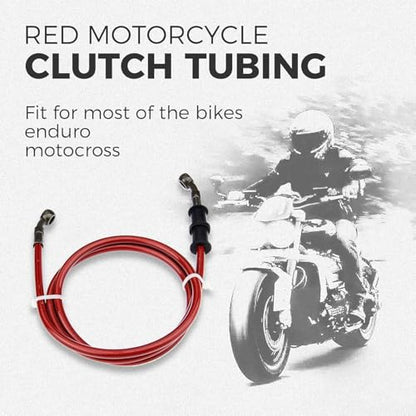 Motorcycle Hydraulic Brake Oil Hose,60cm Universal Clutch Oil Pipe - size: 60cm