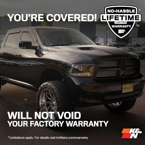 K&N Cold Air Intake System: High-Flow Air Filter, Increase Performance & Towing: Compatible with 2019-2026 RAM 1500, 63-1578 - style: Roto Molded