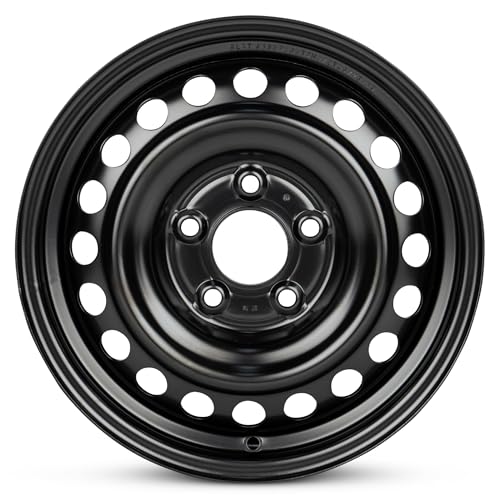 For 2017-2020 Hyundai Elantra 15 Inch Black Painted Steel Rim - OE Direct Replacement - Road Ready Car Wheel - size: Fits: 2017-2018 Hyundai Elantra - 15" x 6"
