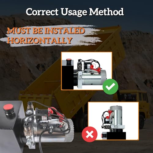 10 Quart Double Acting Hydraulic Pump, 12V DC, 3200PSI Mixizap - color: Double Acting, size: 10 Quart