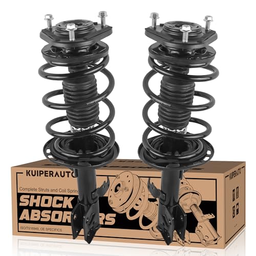 KUIPERAUTO 172990 172989 Complete Front Struts Coil Spring Assembly Compatible for 2014 2015-2019 Toyota Corolla 1.8L I4 Front Pair Set Replacement Shock Absorbers - size: 2x Front Struts, style: 2014-2019 Corolla