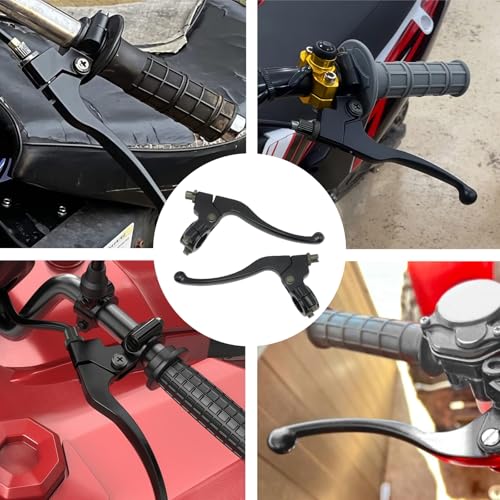 Black Left Right 22mm 7/8" Universal Clutch Brake Handle Levers Perch for CRF50 CRF70 CRF80 CRF100 CRF150 XR50 XR80 XR100 Xtreme 125cc Chinese 110cc Pit Dirt Motor Bike Motocross