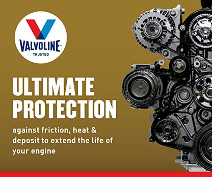 Valvoline Extended Protection High Mileage with Ultra MaxLife Technology 5W-30 Full Synthetic Motor Oil 5 QT (Pack of 2) - size: 5 qt (Pack of 2), style: Premium Full Synthetic High Mileage