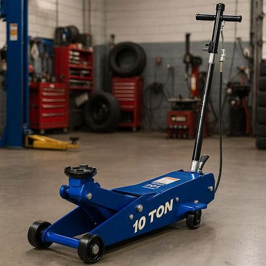 OTC HDJ10P 10-Ton Air/Hydraulic Service Jack, 6-3/8" to 22" Lifting Range