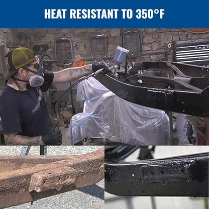 Eastwood Matte Black Rust Encapsulator Plus | Long Lasting Durable Finish 1 Coat Maximum Rust Protection | Heat Resistance up to 350 degrees Fahrenheit | Matte Black | Pint 4 Pack - size: 16 Fl Oz (Pack of 4)