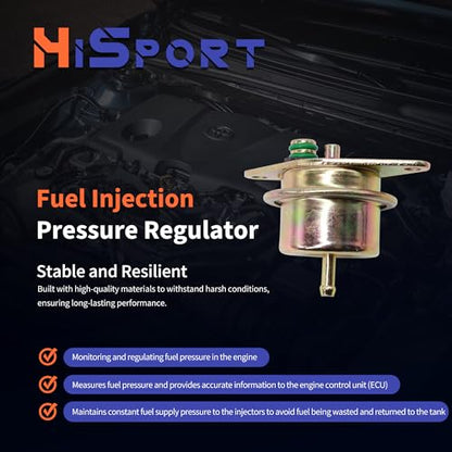 HiSport F4SE9C968AA Fuel Injection Pressure Regulator 2.7BAR ZZM113280 - size: HSFPR162T
