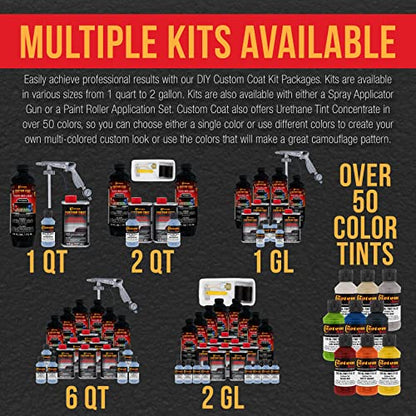 Custom Coat Camo Medium Blue Spray-On Urethane Truck Bed Liner Kit, 1 Quart