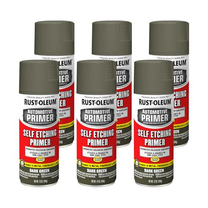 Rust-Oleum Automotive Self Etching Primer Spray, Dark Green