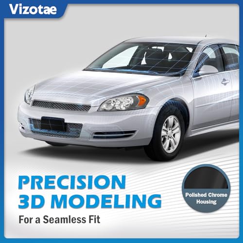 Headlights with High/Low Beam Bulbs for 2006-2013 Chevy Impala - color: Smoke | With High & Low Beam Bulbs