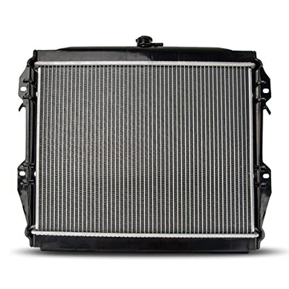 Torchbeam Car Aluminum Core Radiators Compatible with 1992-1995 4Runner 2.4L 1984-1995 Pickup (15-3/4 in. Between Tanks) Transmission Oil Cooler Included - size: CU945