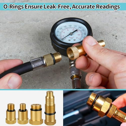Automotive Compression Adapters - Universal Compression adapters for Gas Engines, Motorcycles, Snowmobiles, Lawn Equipment, and More