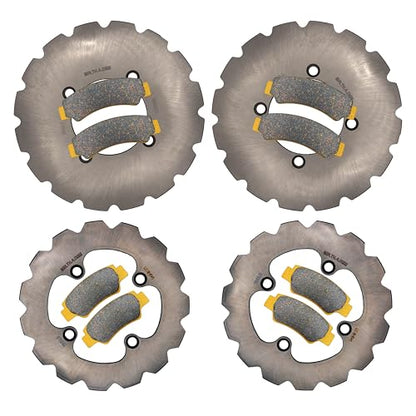 Traild Ceramic Brake Pad & Rotor Kit for CFMoto UForce 2022-2026 Full Set - style: 6-Seater Ceramic Pad & Rotor Set